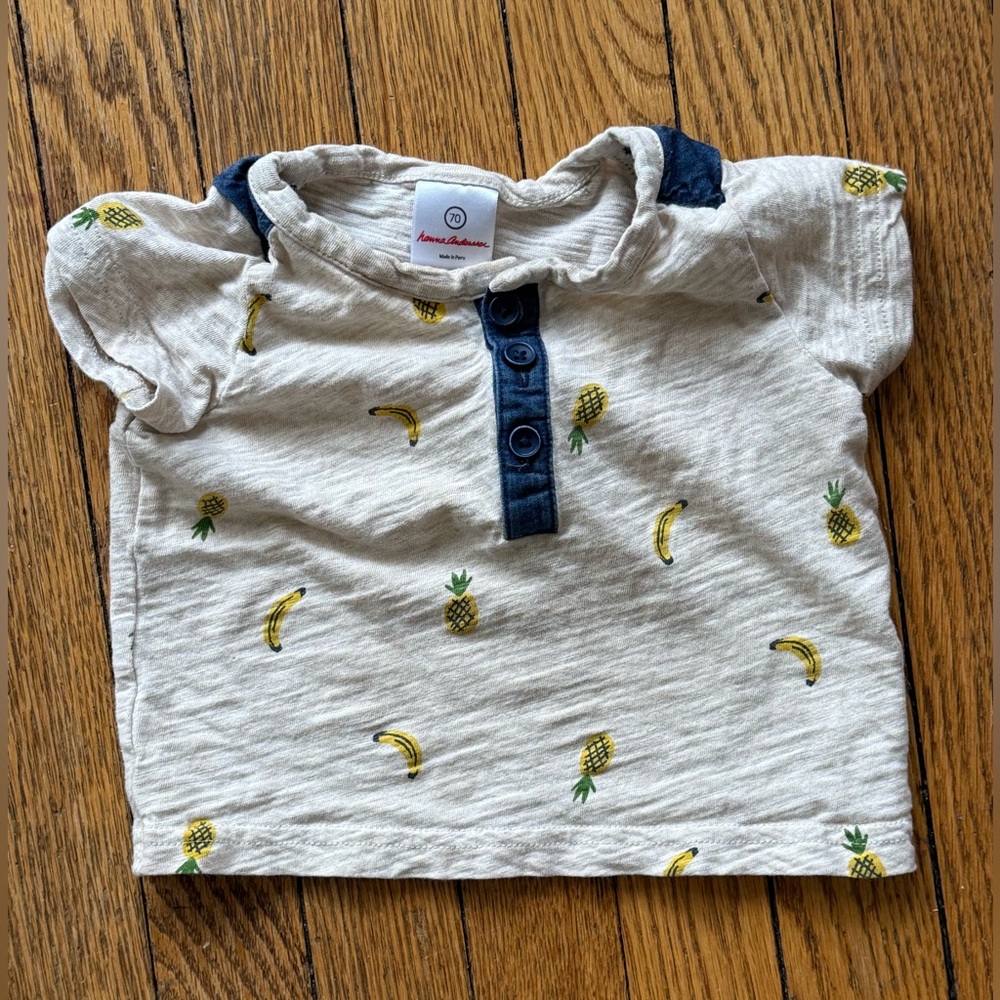 Hanna Andersson “Fruit” Tee - Size 6-12 Months (70)